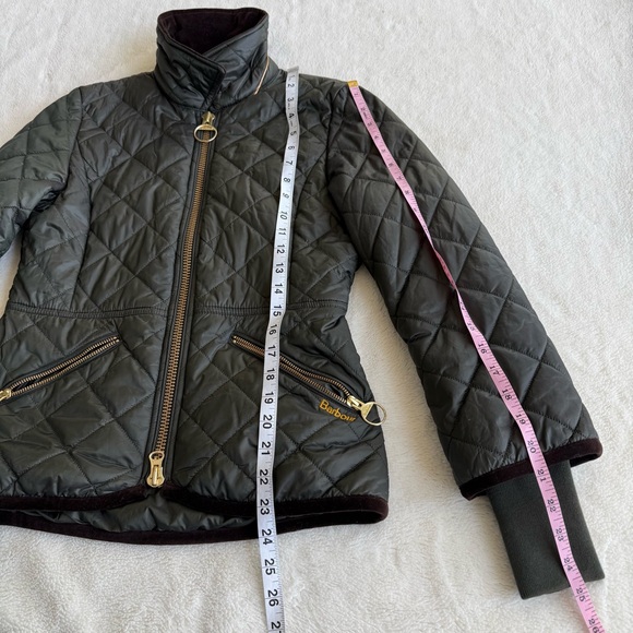 Barbour Icons Liddesdale Quilted Green Long Sleeve Jacket S (4) - Picture 5 of 14